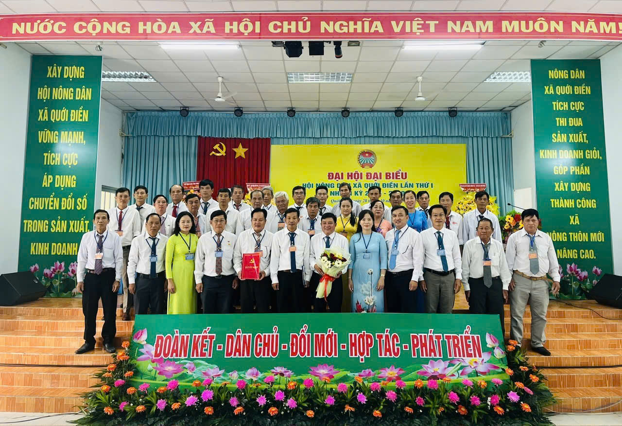 Hội Nông dân xã Quới Điền tổ chức Đại hội đại biểu lần thứ I, nhiệm kỳ 2025–2030