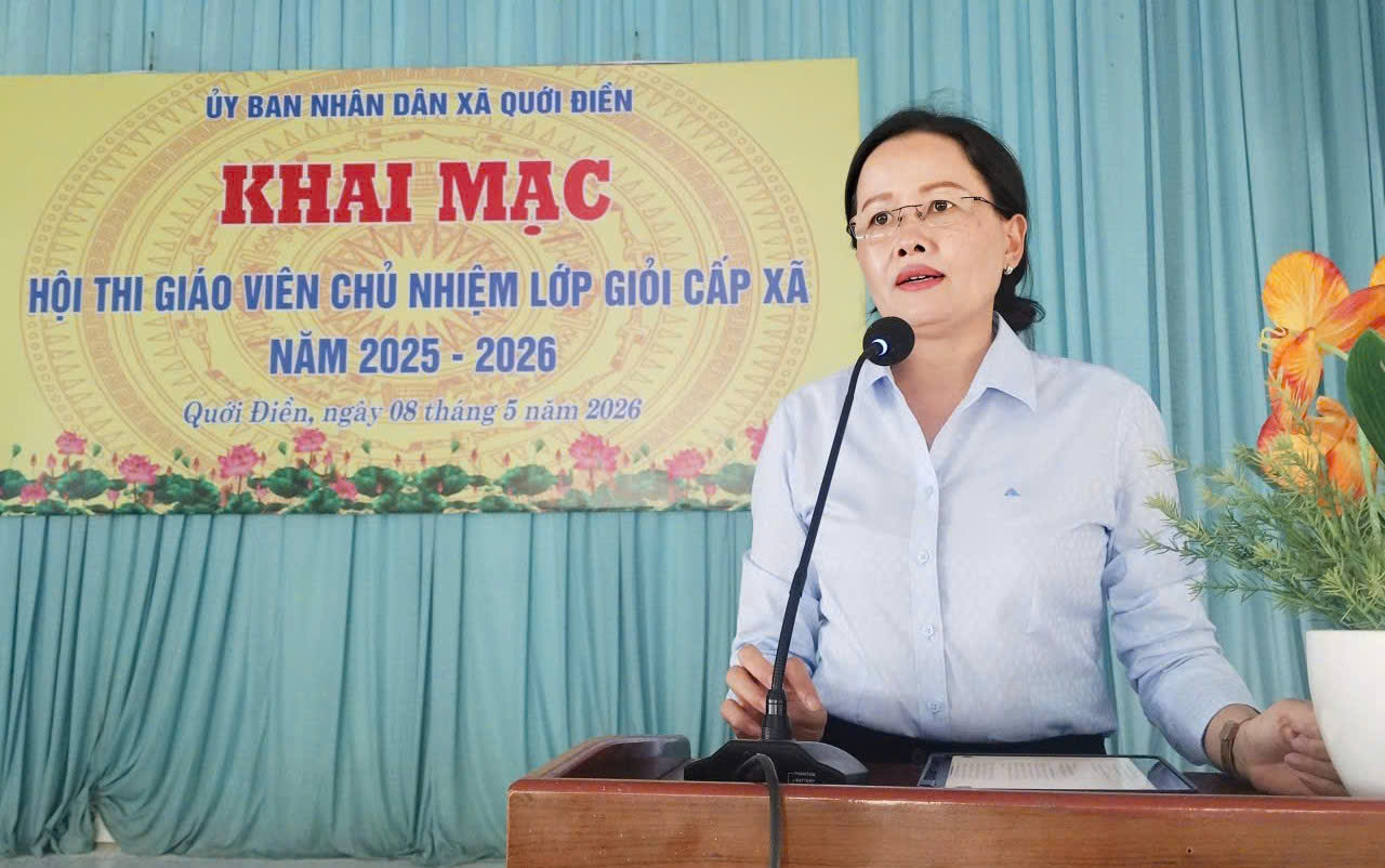 Quới Điền khai mạc hội thi giáo viên chủ nhiệm lớp giỏi cấp xã năm học 2025 – 2026
