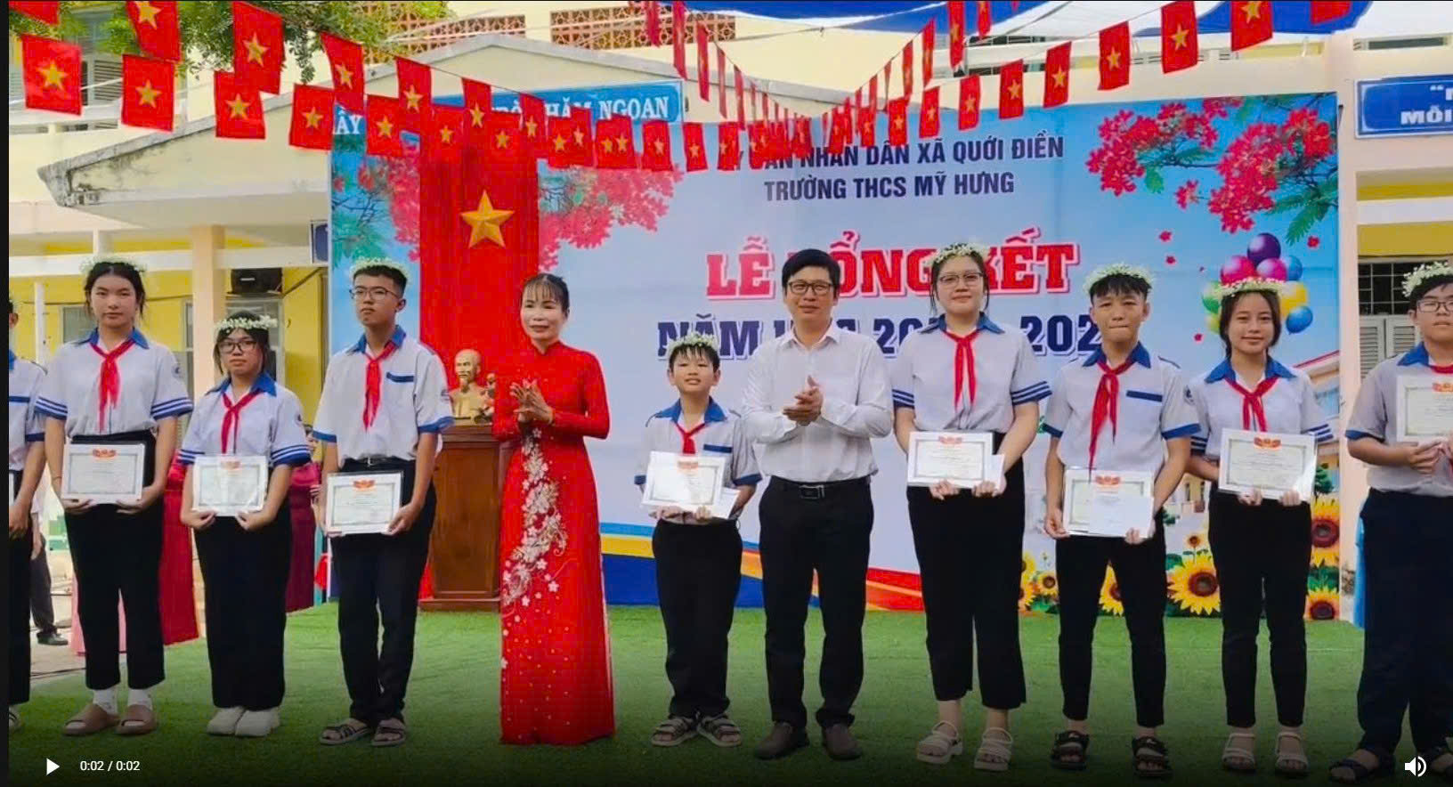 Các trường học trên địa bàn xã Quới Điền tổ chức Lễ tổng kết năm học 2025 – 2026

